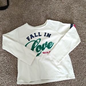 Guess white detailed sweater